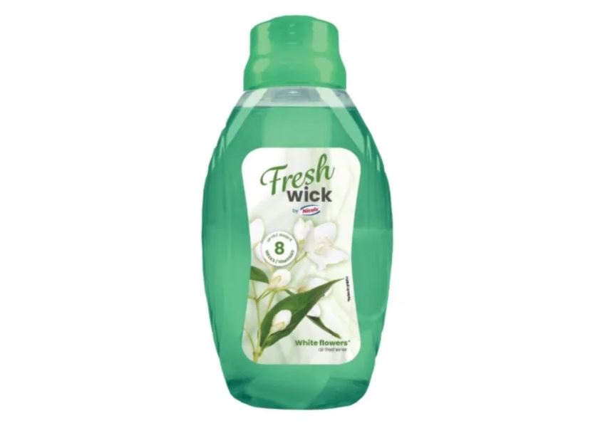 Nicols Luchtverfrisser Fresh Wick White Flowers 375ml - Draaidop met Wiek