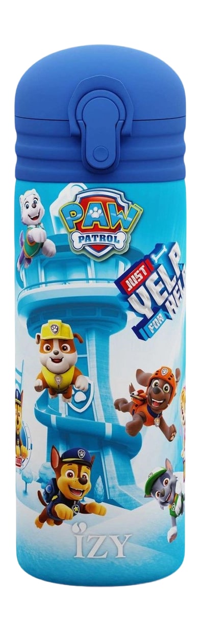 IZY Kids Isoleerfles Paw Patrol 350ml - Refresh Blue - met Stickervel