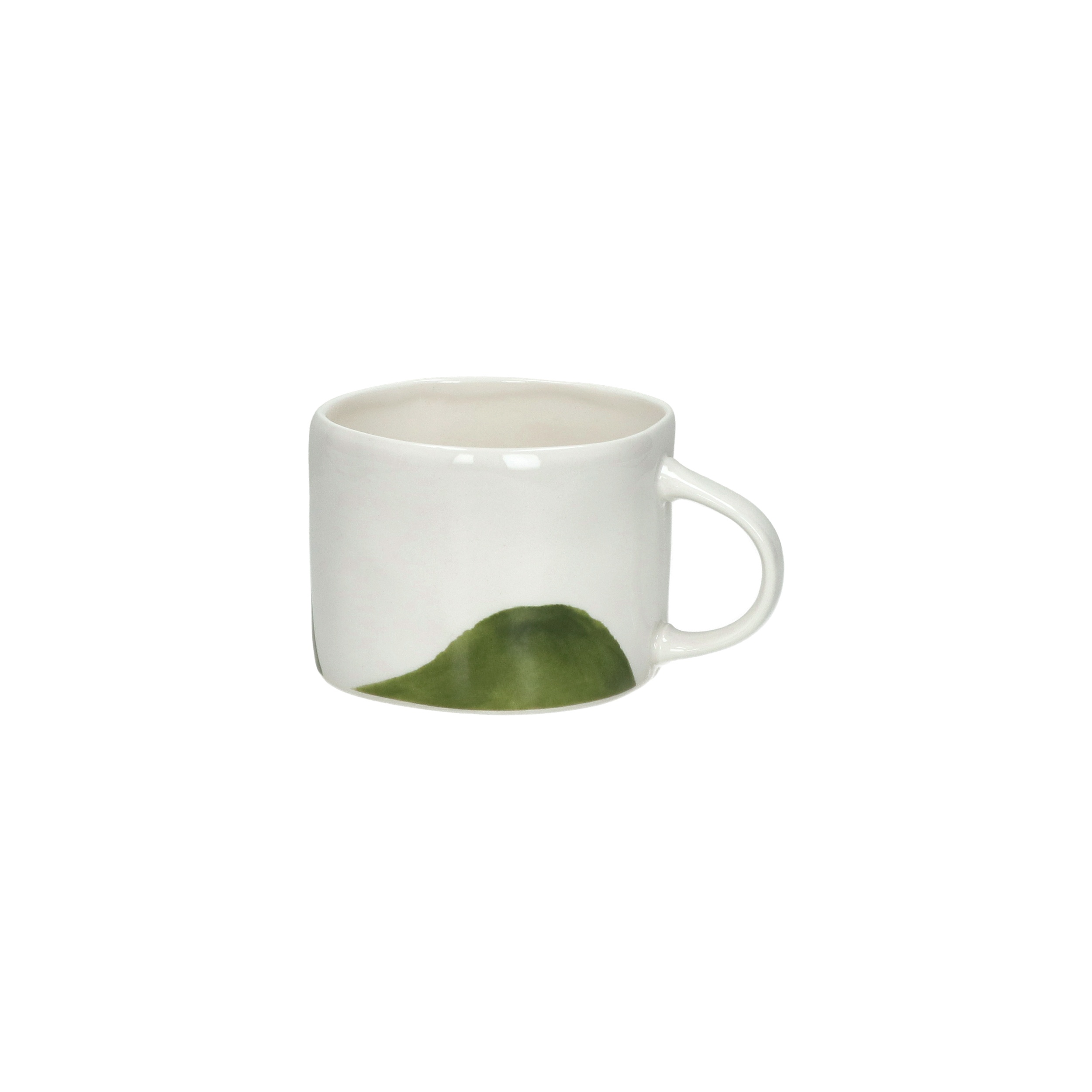 Pomax Koffietas Labo Groen 315ml - Porselein - 12x9x7 cm