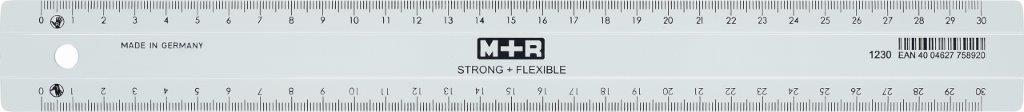 M+R Meetlat Flexibel 30 cm Links-Rechtshandig