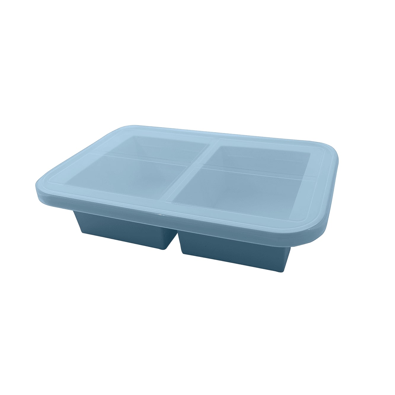 Dotz Diepvriesvorm Silicone met 2 Vakken - 26.4x16.7x6.2 cm - 2x 500ml - Meal Prep bakjes