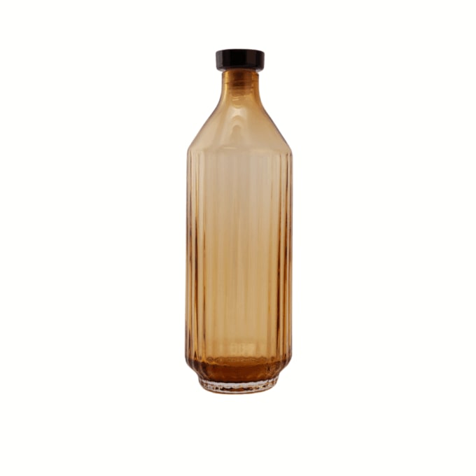 XLBoom Fles/Karaf Mila Amber 750ml - Glas - 8x25.5 cm
