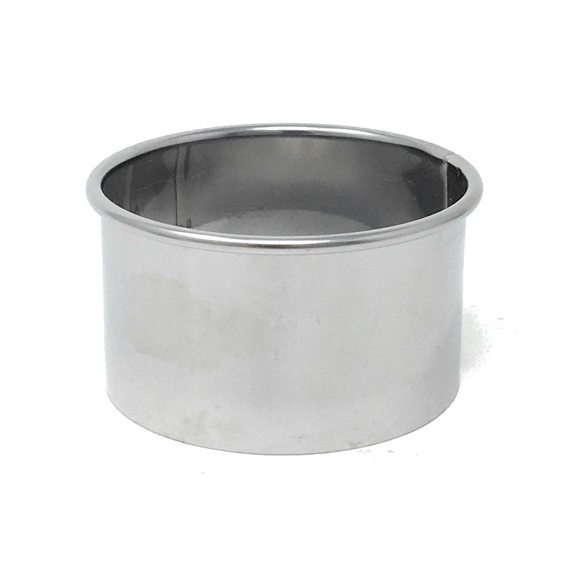 Gobel Uitduwring Rond 5x3.5 cm - Inox