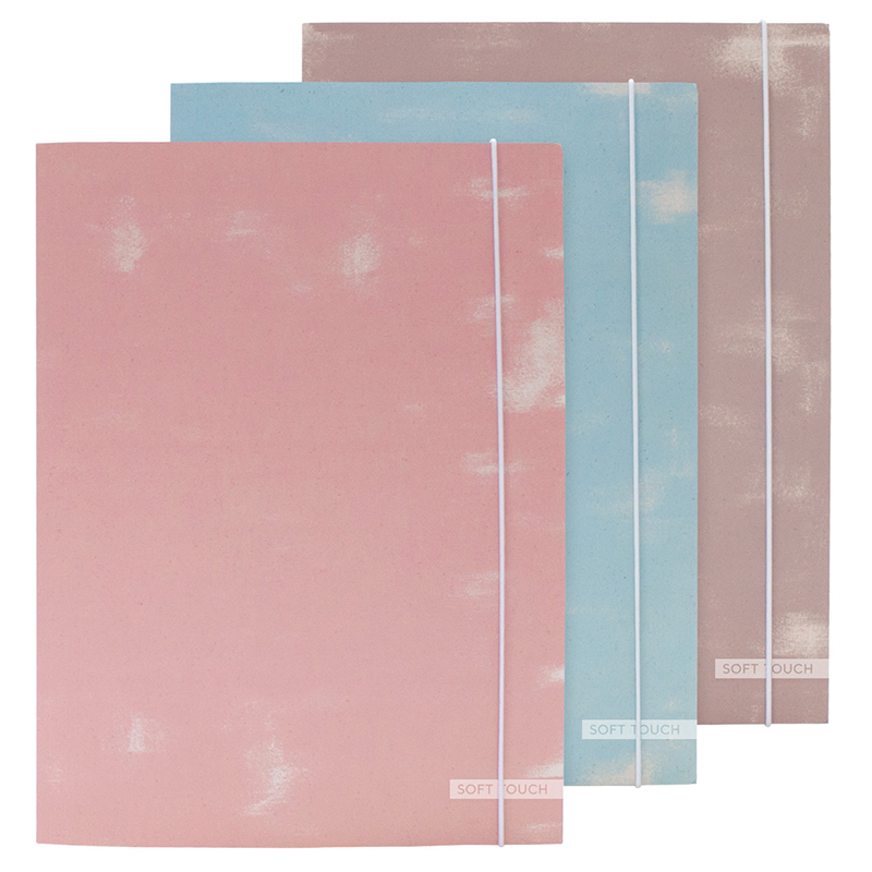 Elastomap A4 Canva Nature assorti - Prijs per Stuk