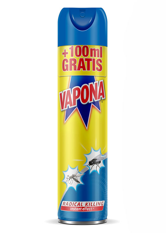 VAPONA Tecno Spray Vliegende Insecten 500ml+100ml Gratis