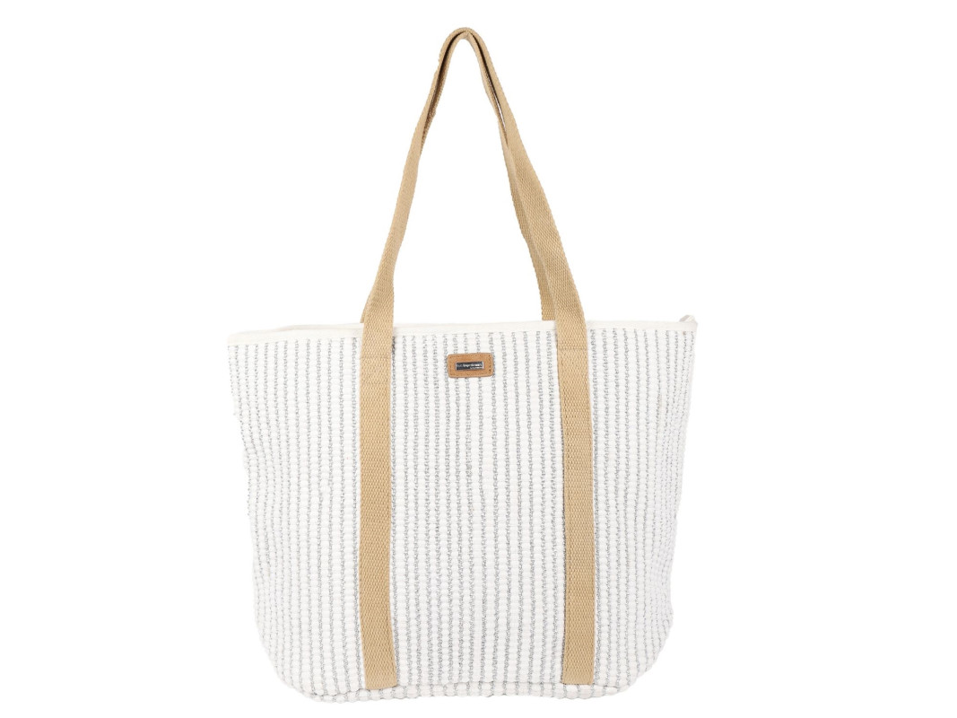 Les Tropeziennes Shopper Gaia Wit 35x30x16 cm