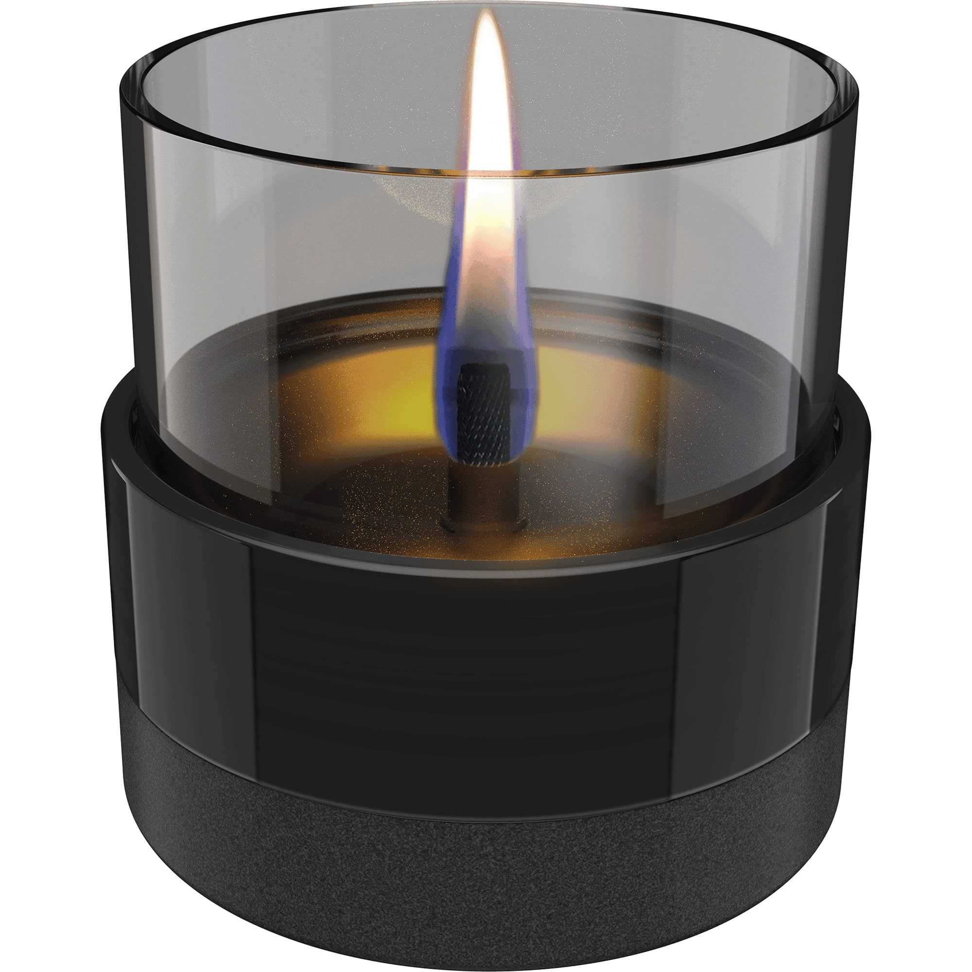 Tenderflame Oliekaars Rosie 10 Zwart 200ml - Keramiek - 4-5 Branduren - 10.5x10.5 cm