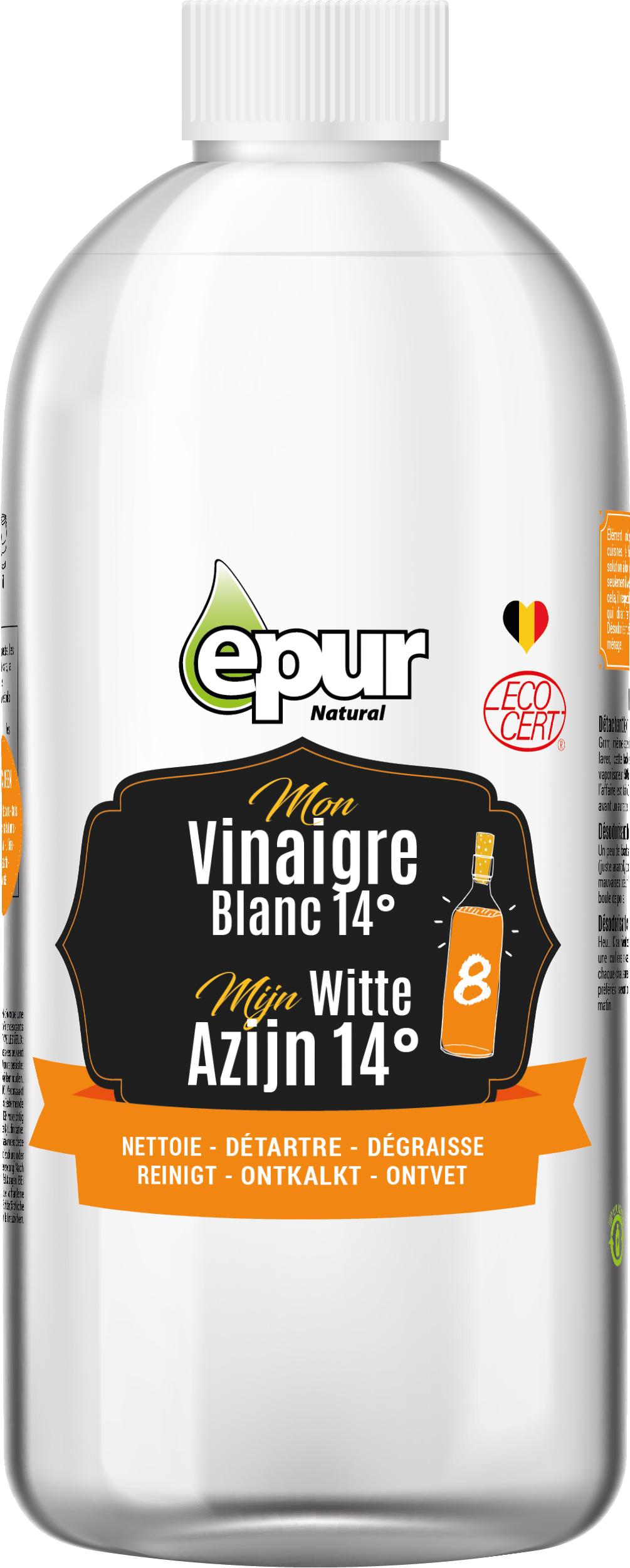 Epur Witte Azijn 14 Graden 750 ml
