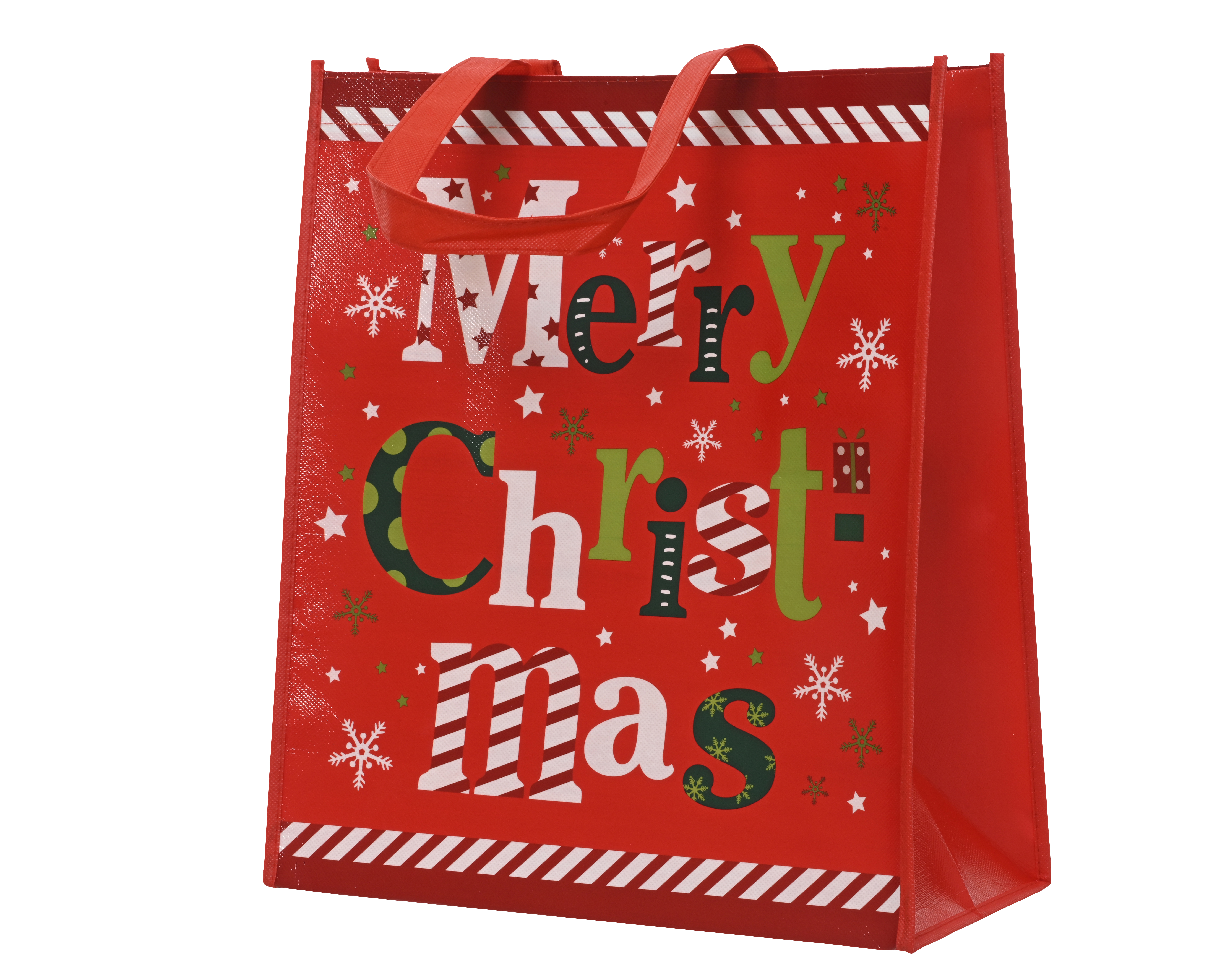 Geschenkzak Merry Christmas 35x18x40 cm - Stof