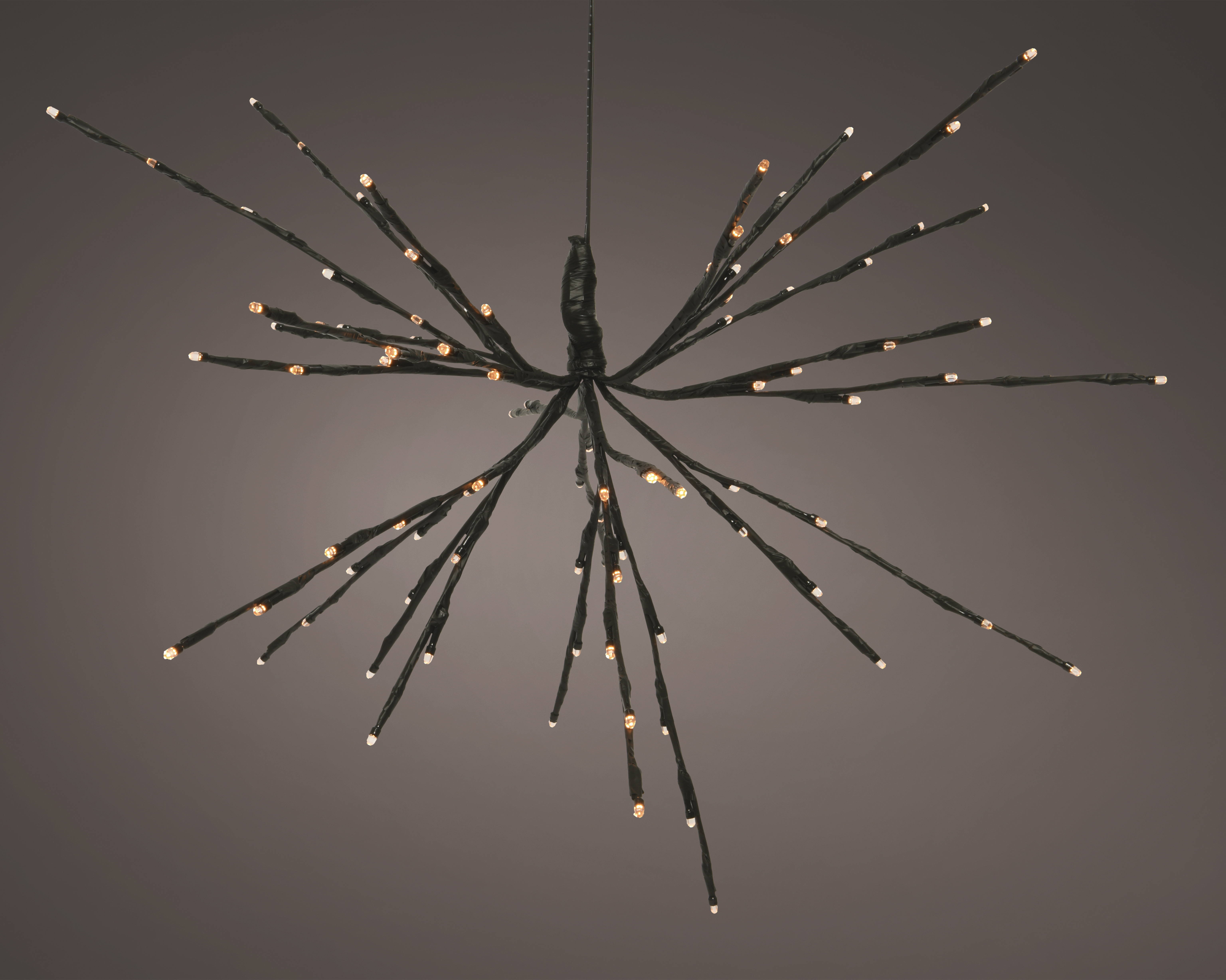 Polestar Durawise LED Twinkle Outside dia 25 cm - 96 leds - Zwart/Warm Wit