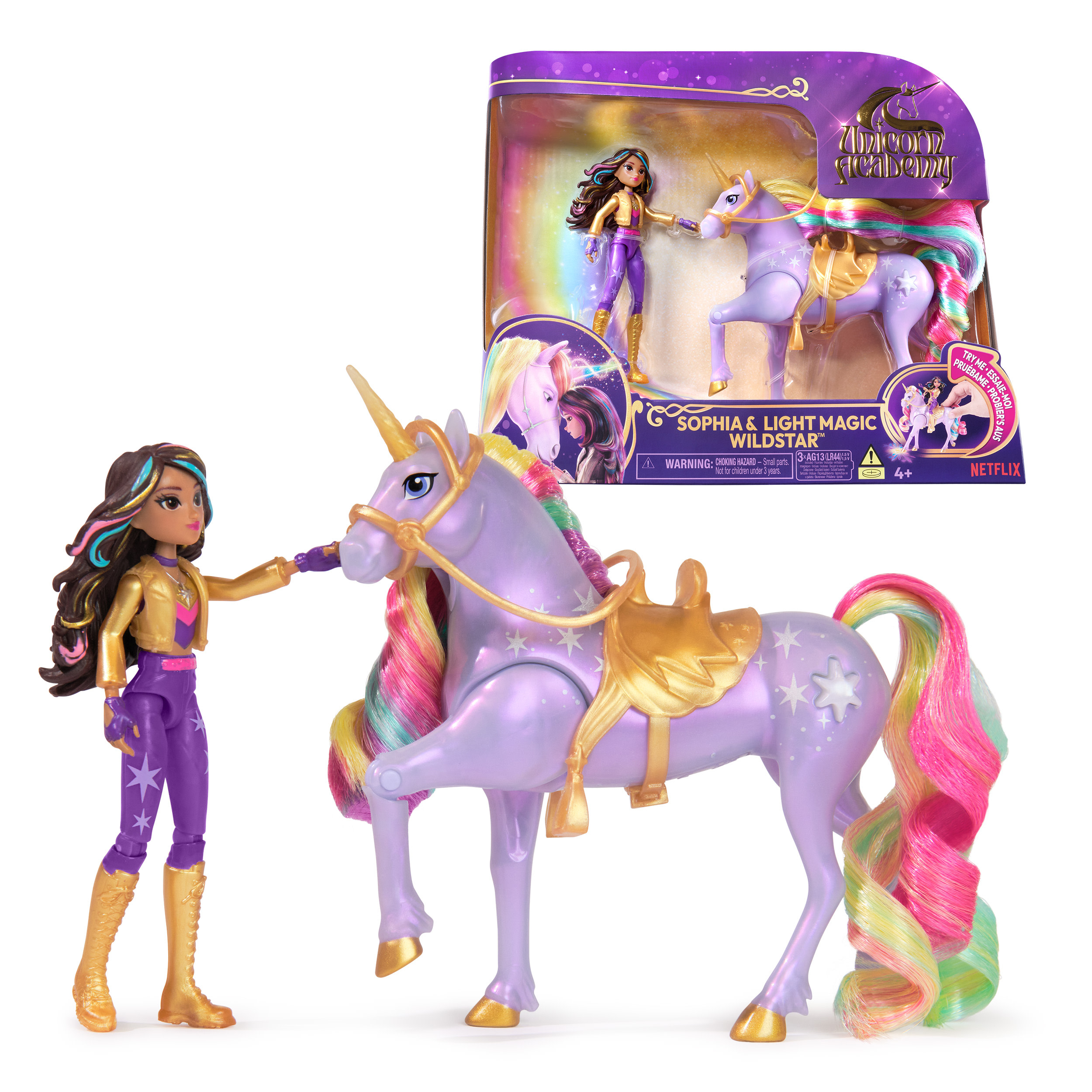 Unicorn Academy Pop Sophia & Unicorn Wildstar 11,5cm & 12,5cm met licht