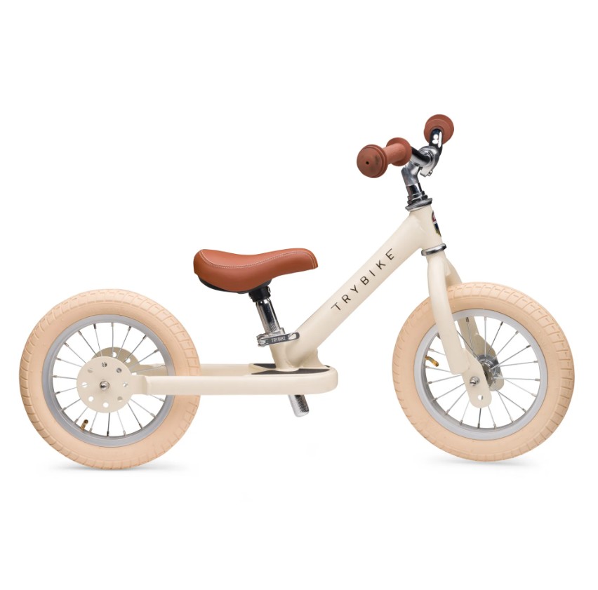 Trybike Steel Loopfiets Matt Cream