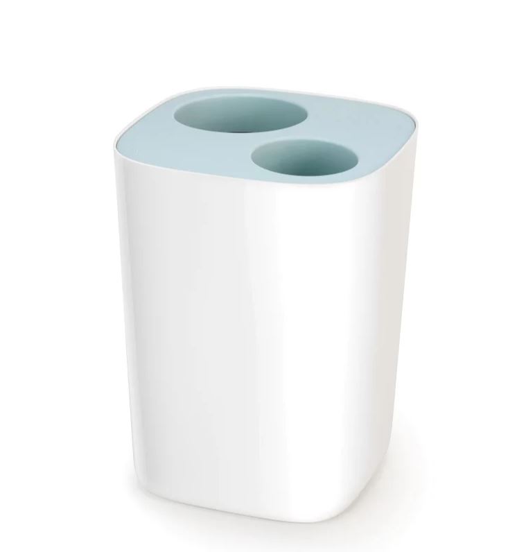 Afvalemmer Split 8 l Joseph Joseph - Creme/Lichtblauw