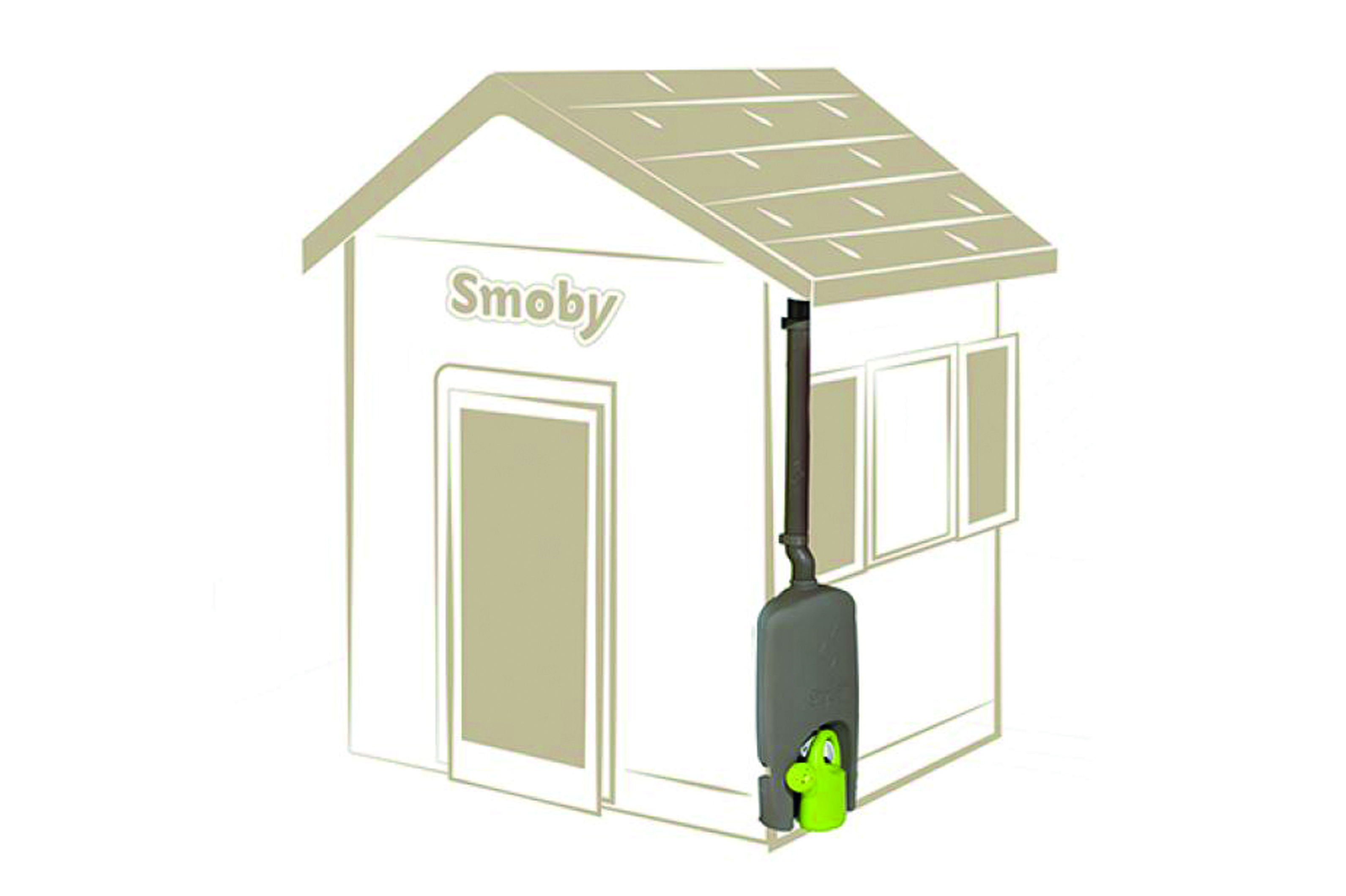 Smoby Regenwaterton met afvoerbuis