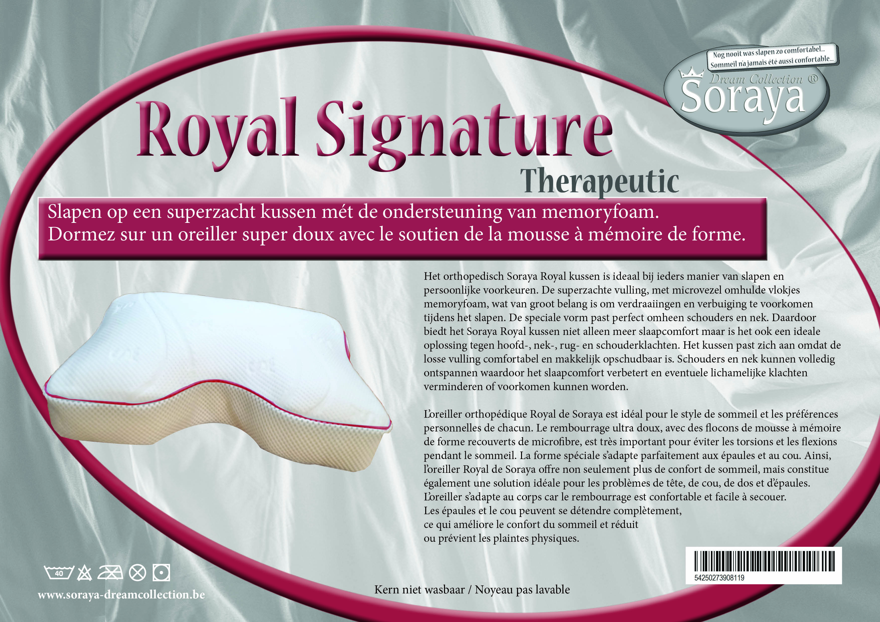 Kussen Royal Signature Therapeutic 55x40 cm
