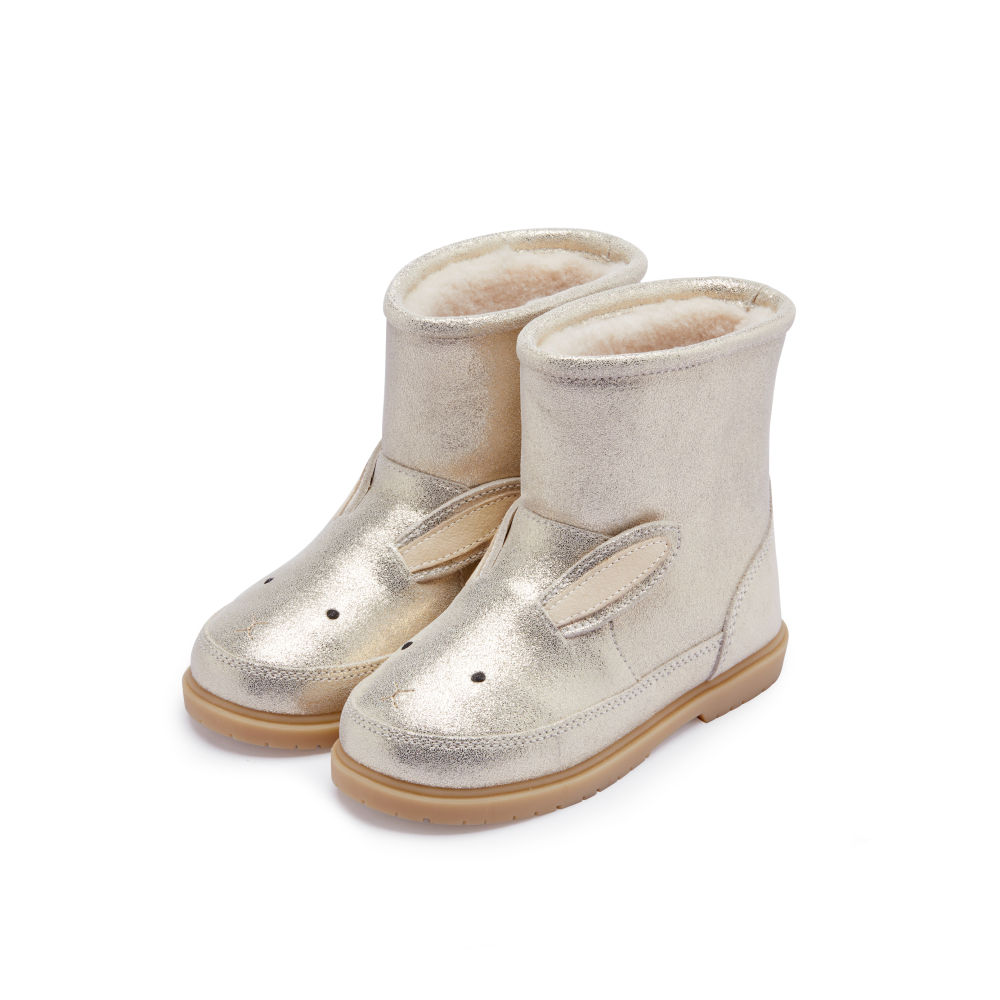 Donsje Boots Xelly Bunny Silver Metallic Leather
