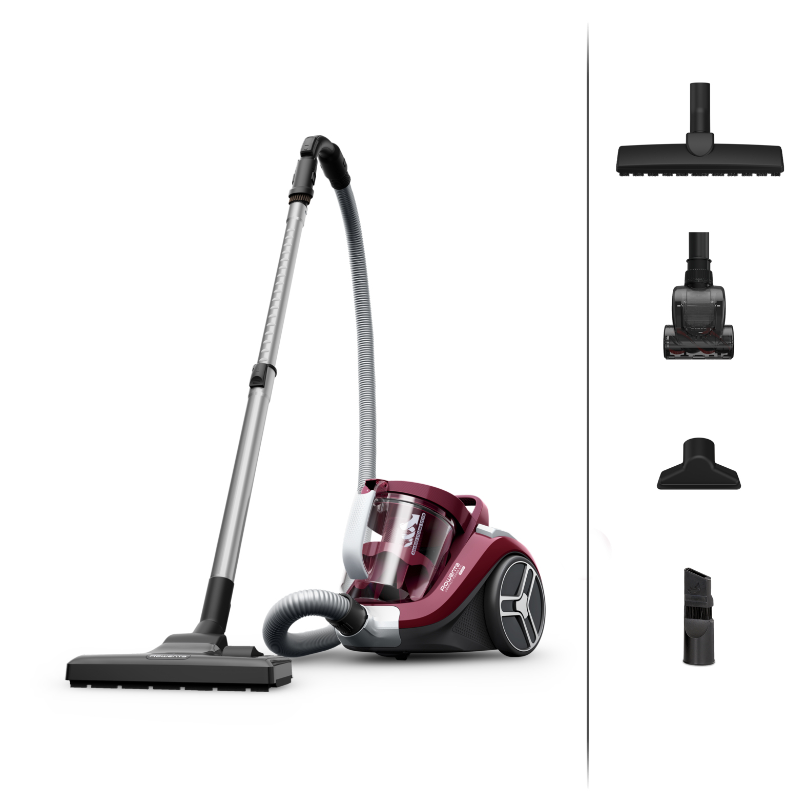 Rowenta Compact Power Cyclonic 900 W. zonder stofzak, compact 2.5 L., parket en turboborstel