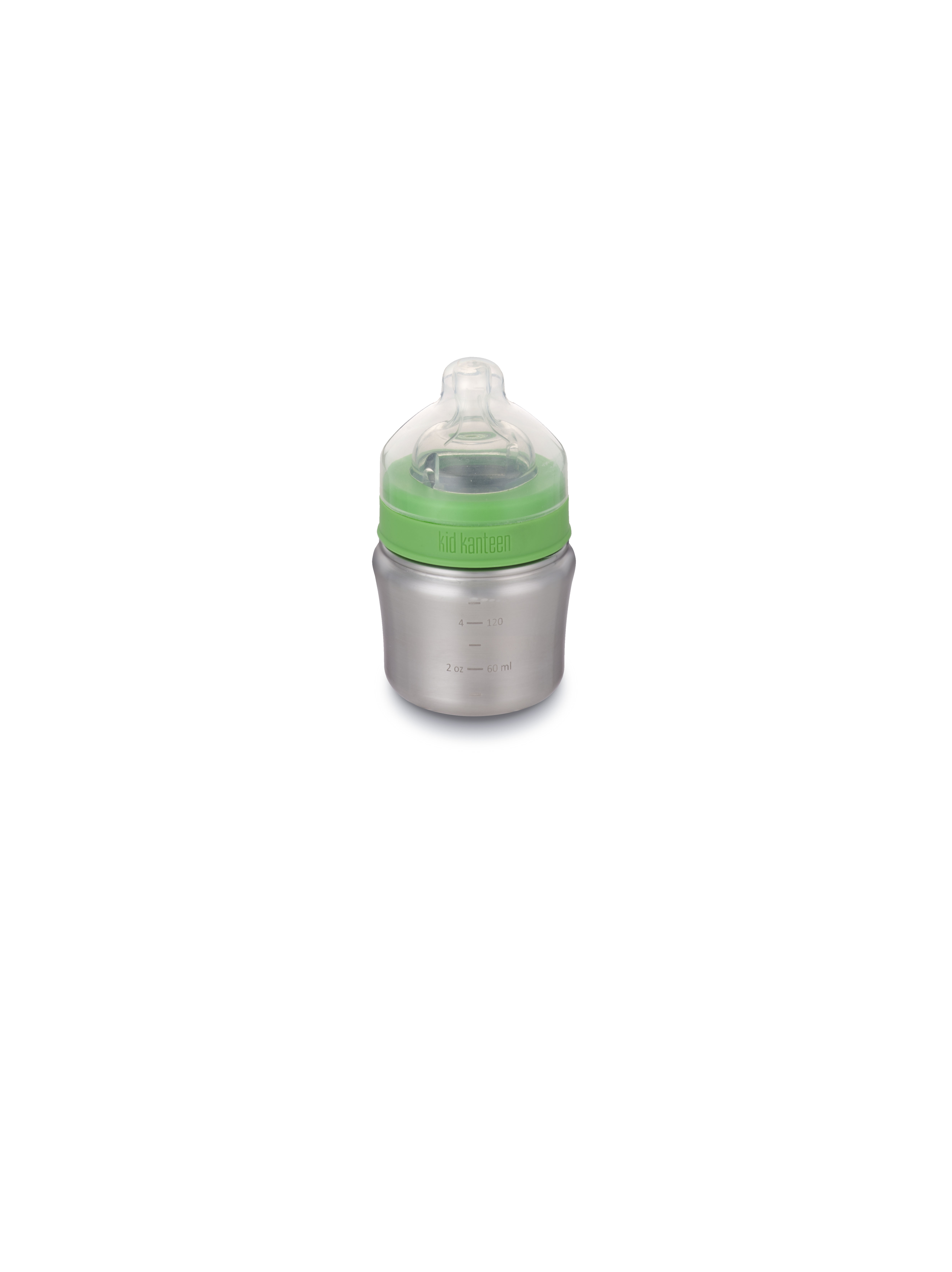 Klean Kanteen Babyfles 148 ml Brushed Stainless - met Trage Speen