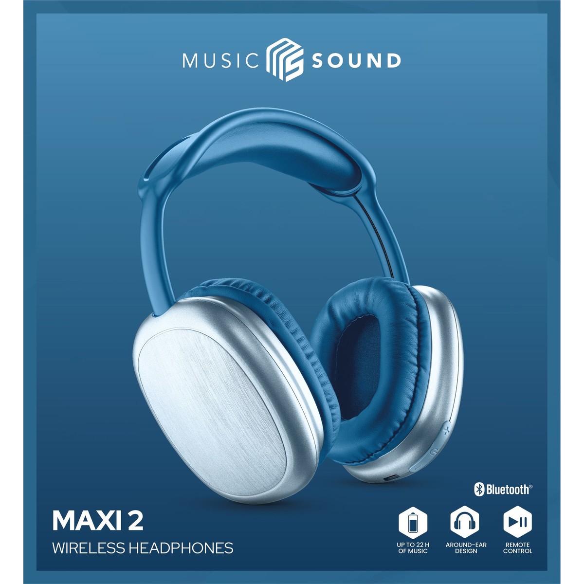 Music Sound Headphone Maxi 2, blauw