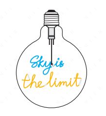 MITB Gloeilamp Sky Is The Limit G125 - E27 - 2W - Blauw/Amber - Hangend