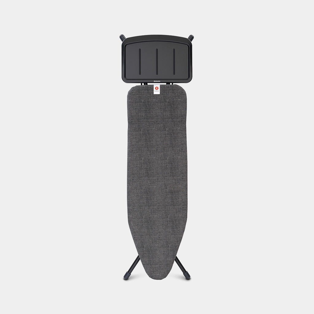 Brabantia Strijkplank B Denim Black 124x38 cm- Black - met Stoomunithouder