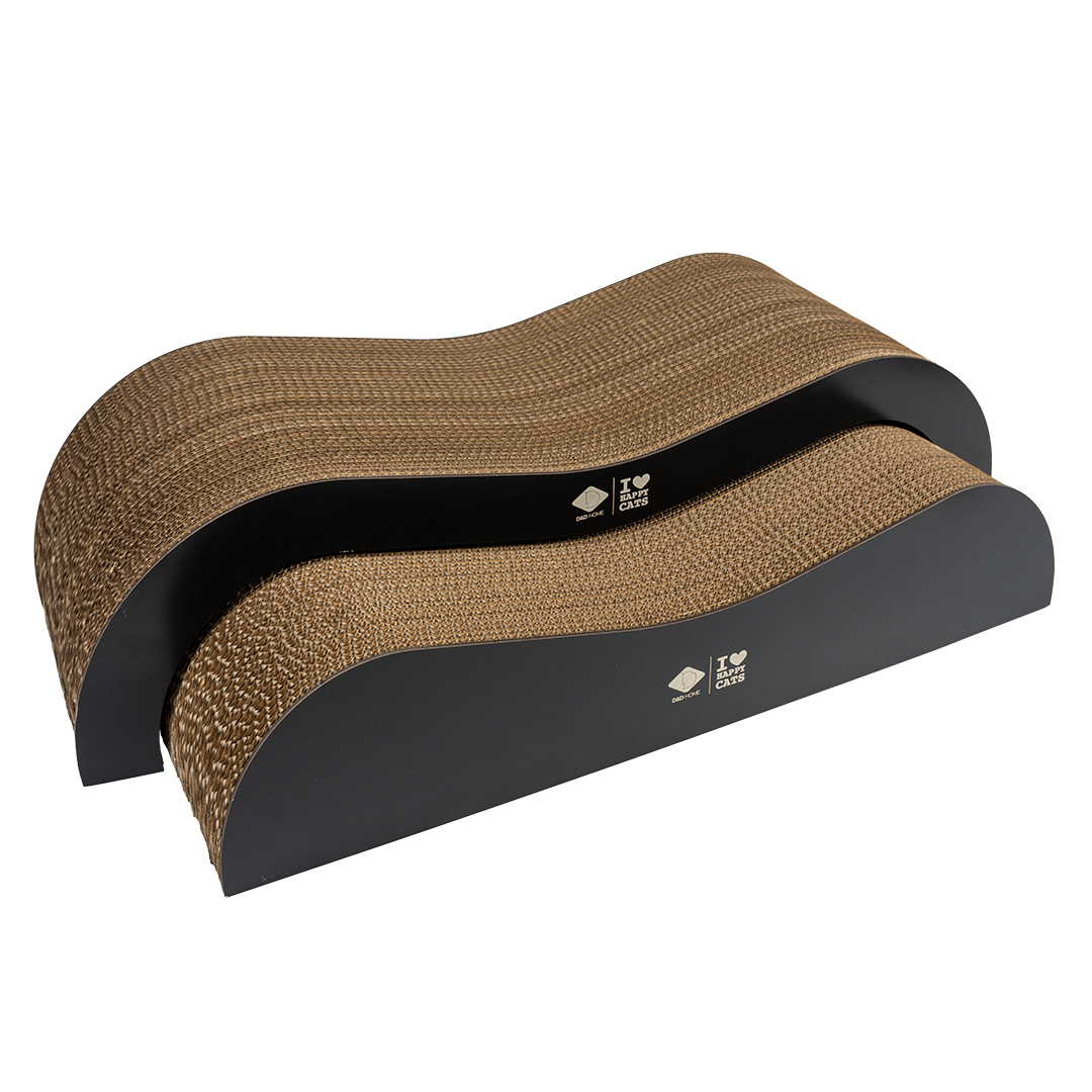 Archie Krablounge Karton Bruin/Zwart Anneleen Bru - 75x18.5x25 cm - 2 stuks