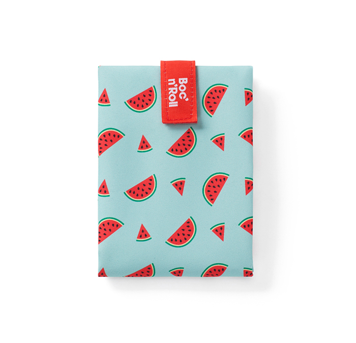 Boc'n'Roll Lunchwrap Herbruikbaar Fruits Watermelon - 54x32 cm - Opgevouwen 11x15 cm - by Roll'eat