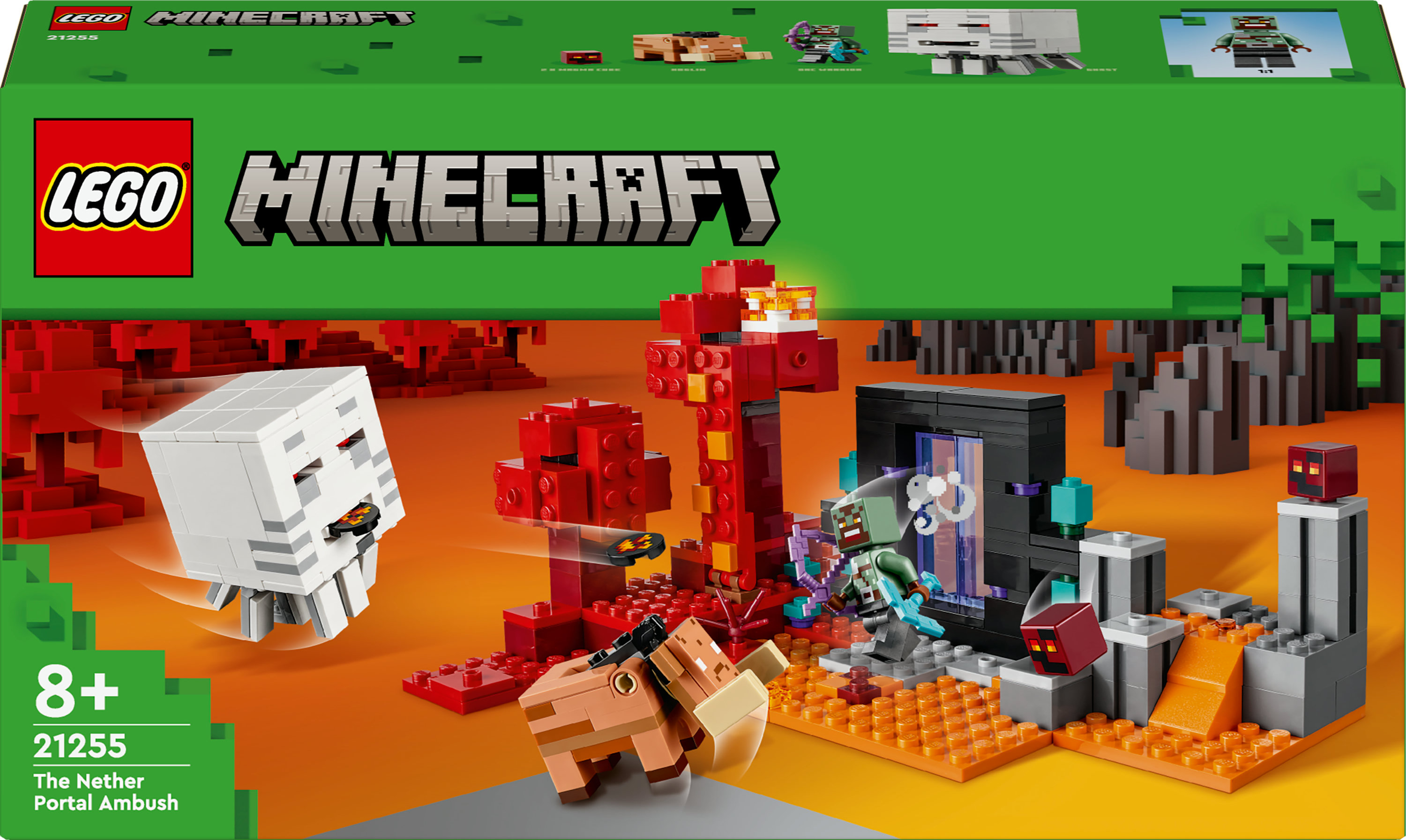 LEGO Minecraft 21255 Hinderlaag bij het Neder-Portaal