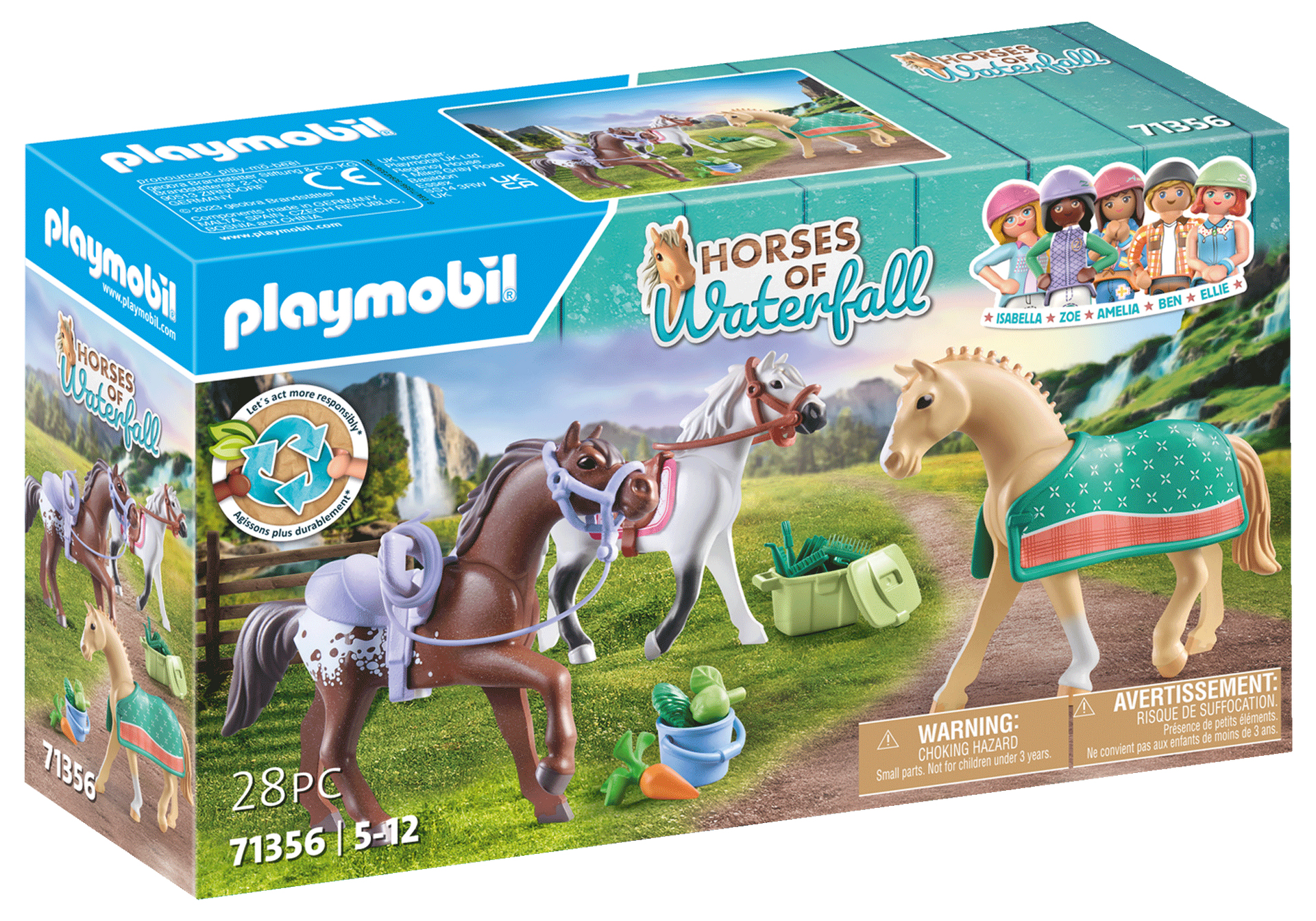 Playmobil 71356 World of Horses 3 paarden met accessoires