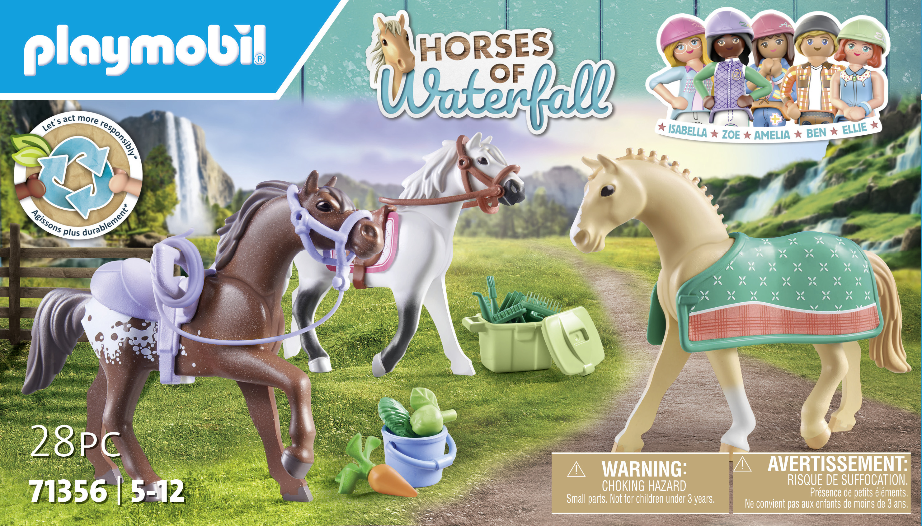Playmobil 71356 World of Horses 3 paarden met accessoires