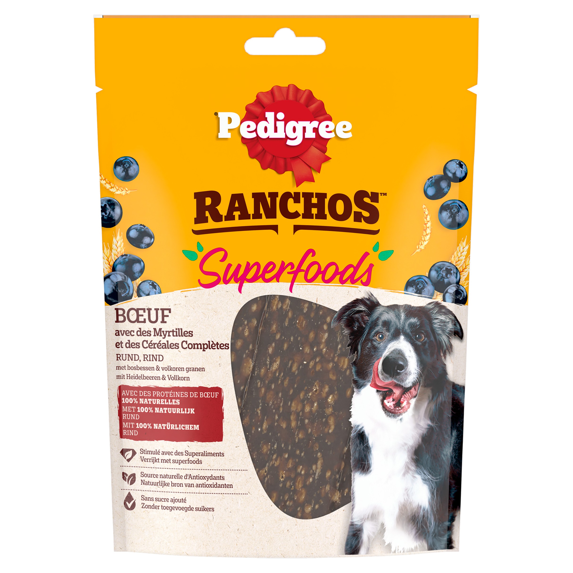 Pedigree Snack Ranchos Superfoods 70 g Rund Beloningssnack | 4008429168710