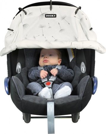 Dooky Bescherming Zon -Wind-UV Universeel Autostoel-Kinderwagen-Buggy Dandelion