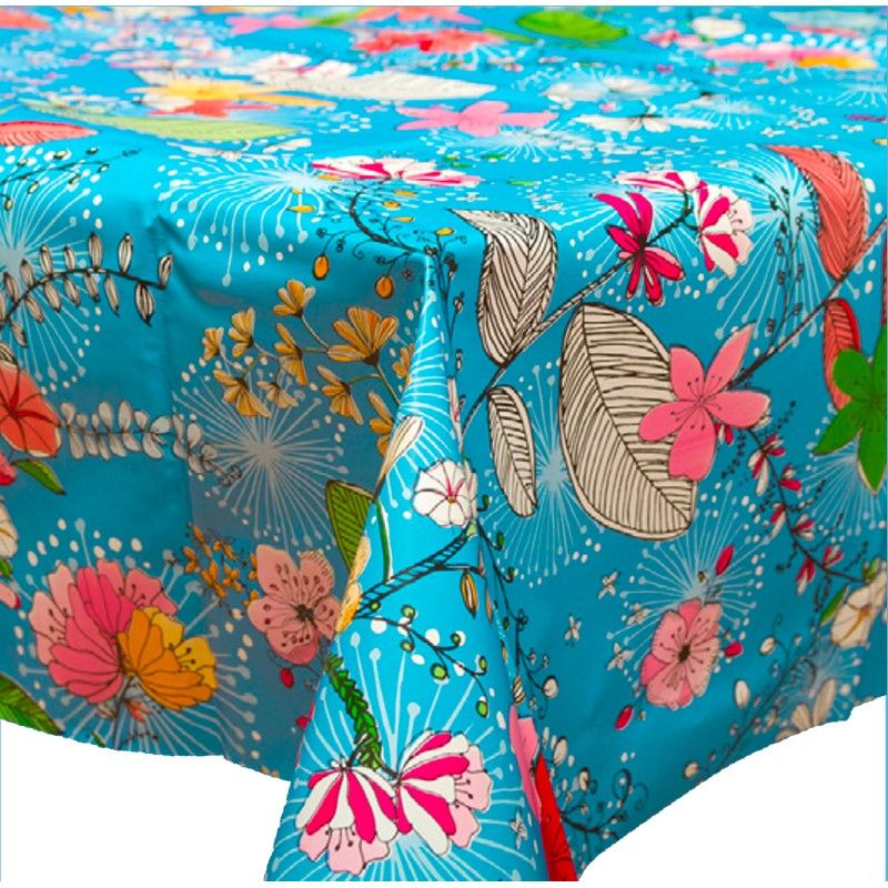 Kitsch Kitchen Tafelkleed Provence 1.40m - Polyester/Katoen - Prijs/meter - Rol=20m