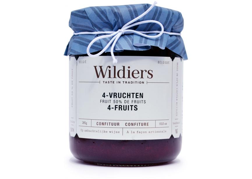Wildiers Confituur 4 Vruchten 285 g 50% Fruit