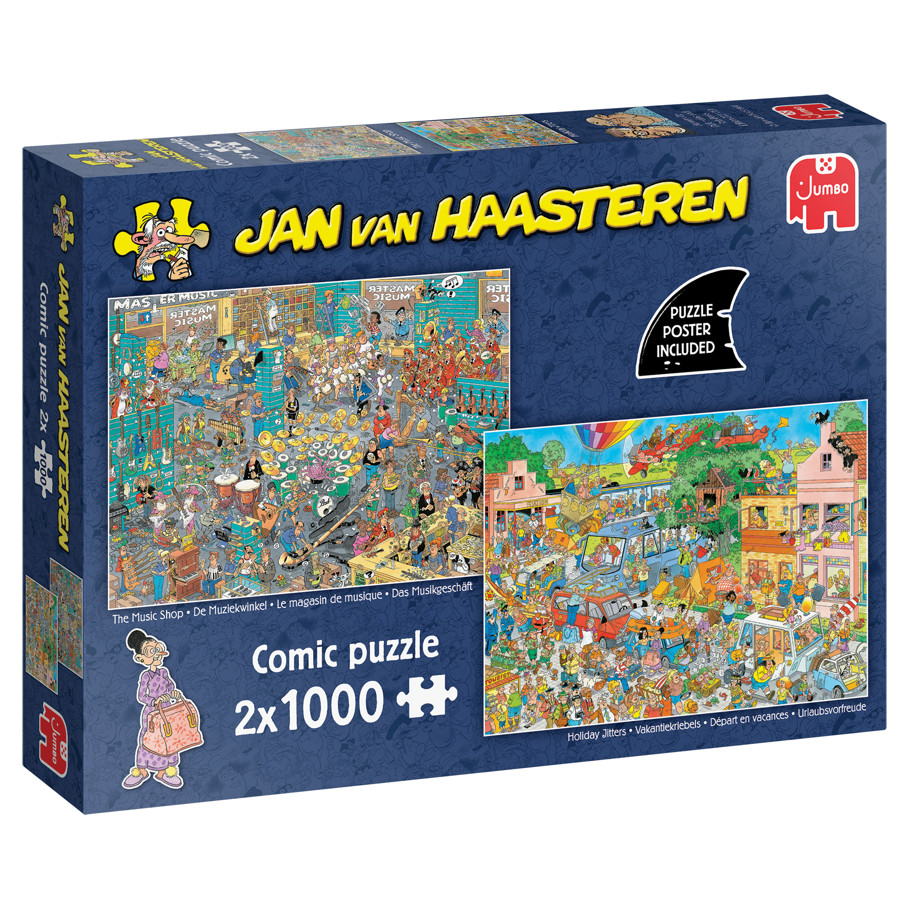 Jan van Haasteren De Muziekwinkel & Vakantiekriebels Puzzel 2 x 1000 stuks