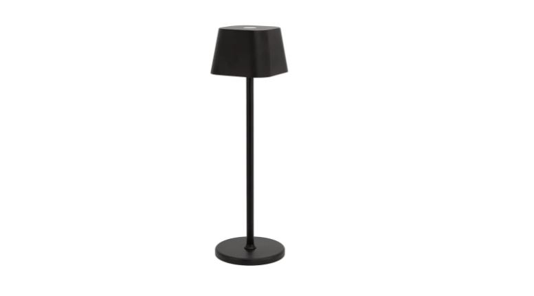 Securit Tafellamp Georgina Zwart Dimbaar incl. Magnetische Laadkabel