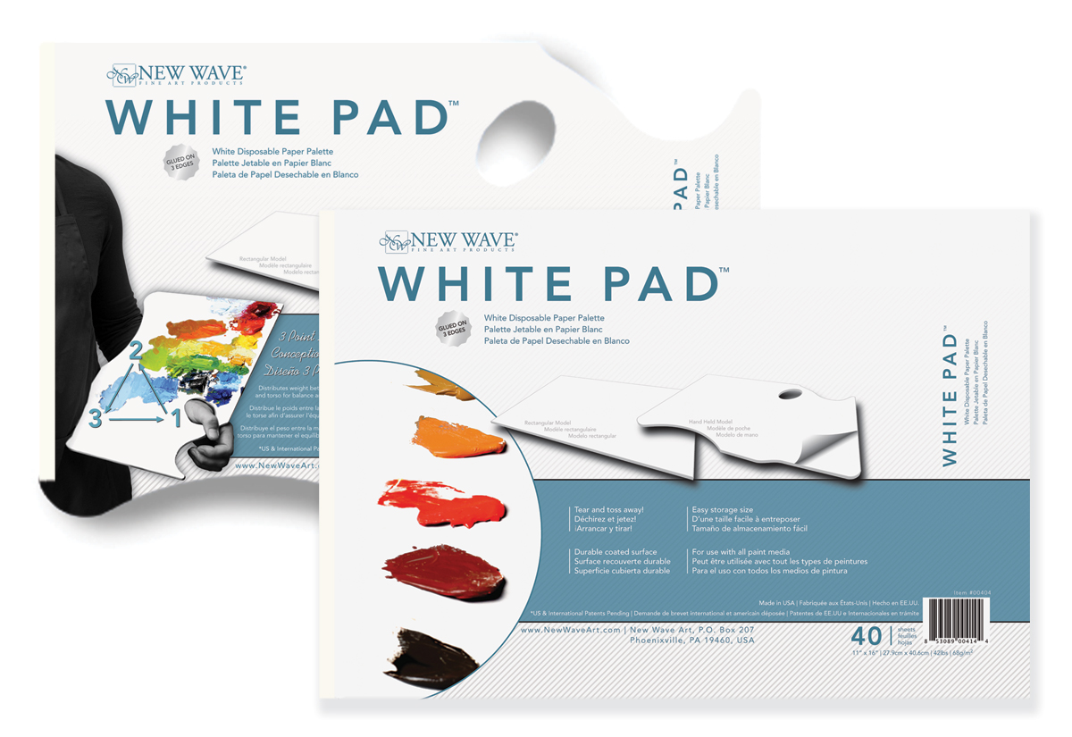 Masterson Schilderspalet New Wave White Pad Ergonomic 40 Vellen
