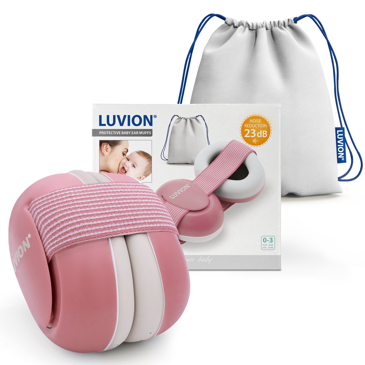 Luvion Gehoorbeschermer Dusty Pink +0m