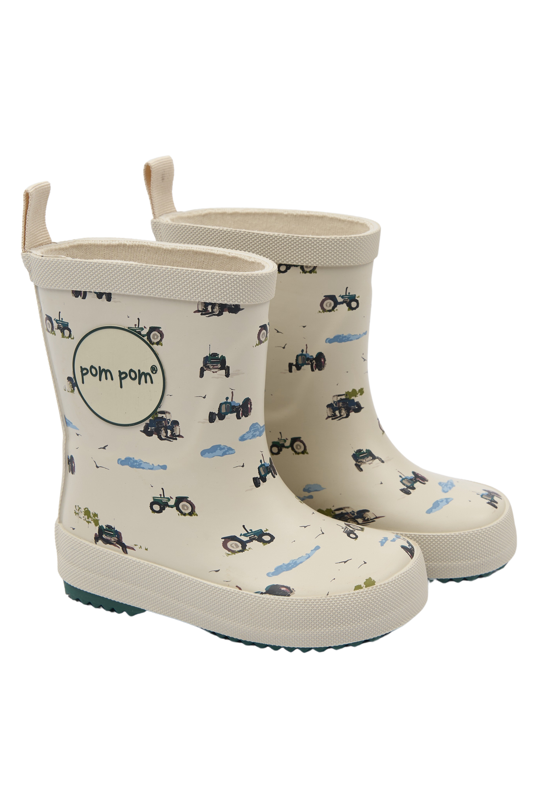 Pom Pom Regenlaars Unisex Bliss Gumboots Fog Tractor AOP