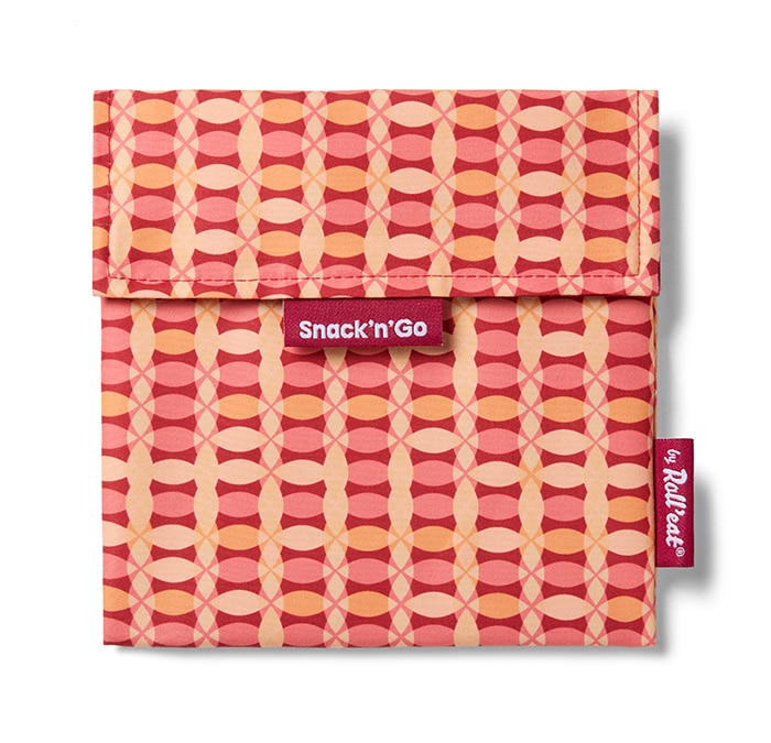 Snack'n'Go Snackzakje Herbruikbaar Vintage Disc  - 18x18 cm - by Roll'eat