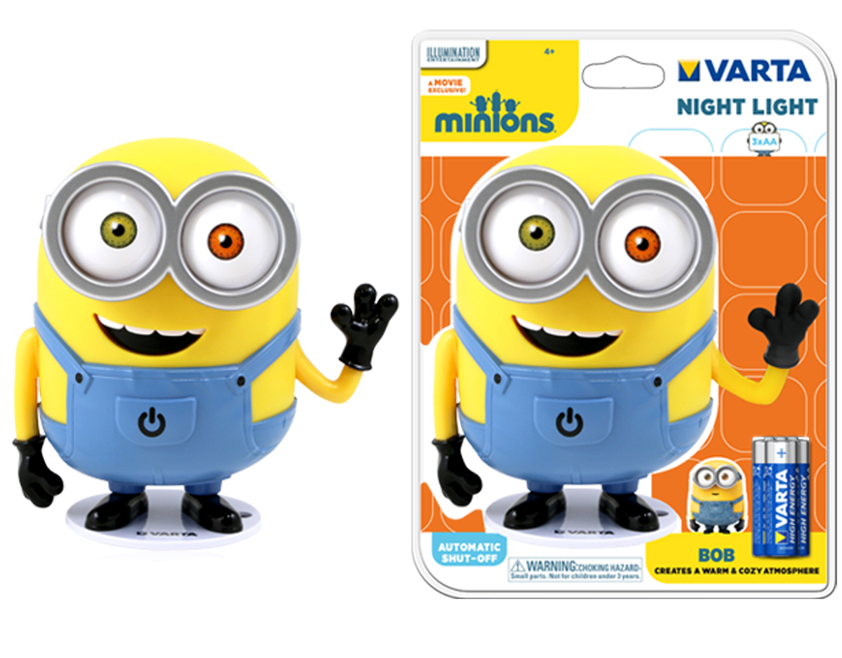 Nachtlamp Minion Bob LED incl. 3 Baterrijen