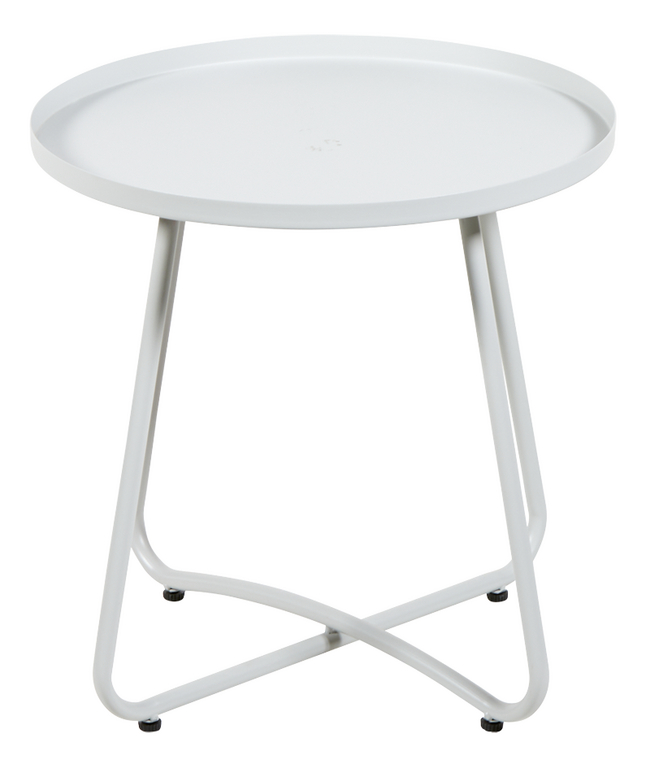 Bijzettafel Rond Licht Grijs 45 cm