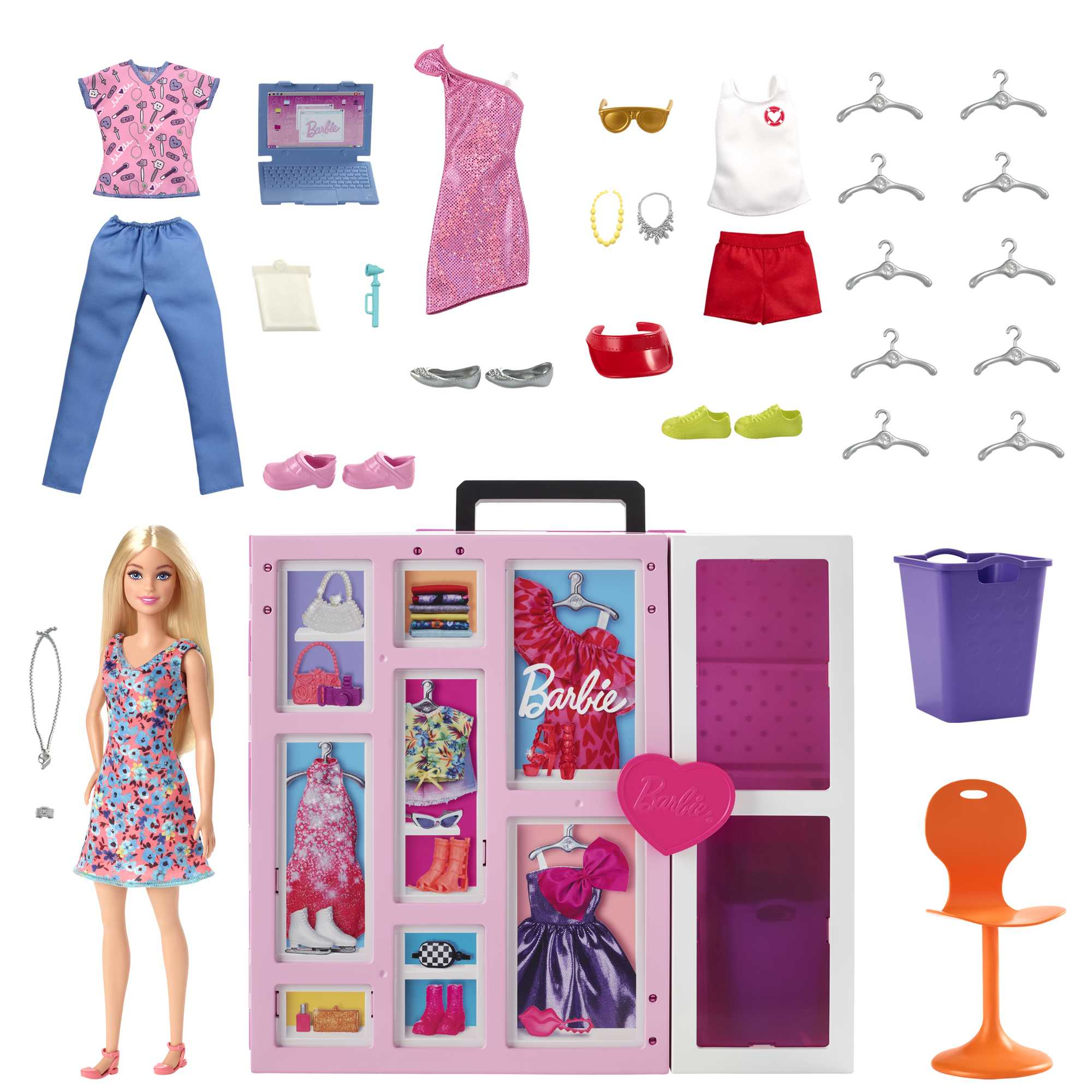 Barbie Droom Kledingkast met Barbie pop 2.0