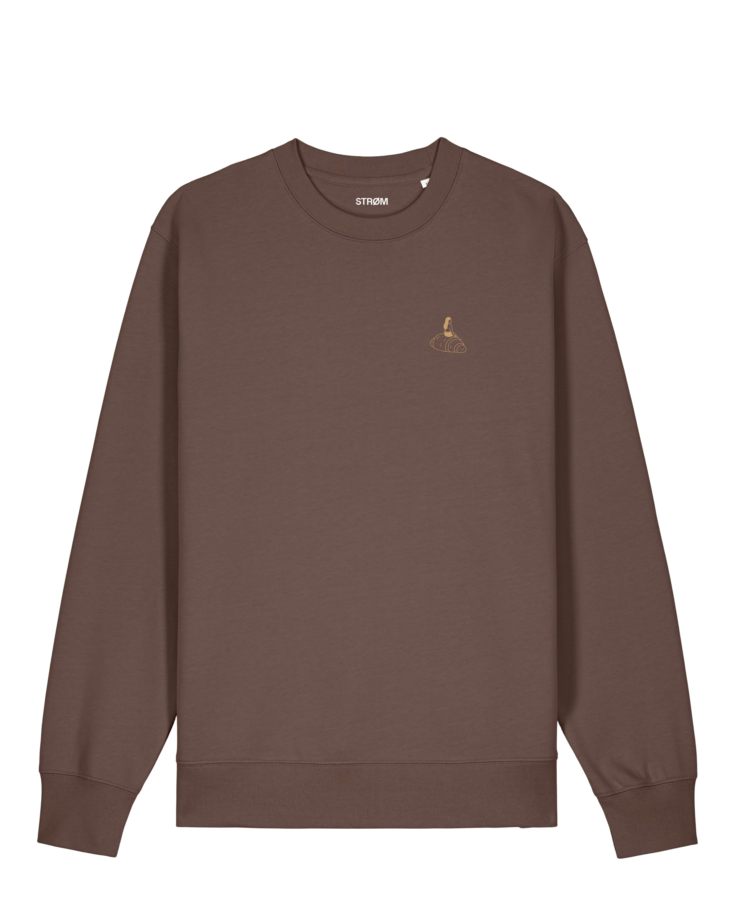 Strom Sweater Unisex The Breakfast Club Brown-FP Croissant Lady