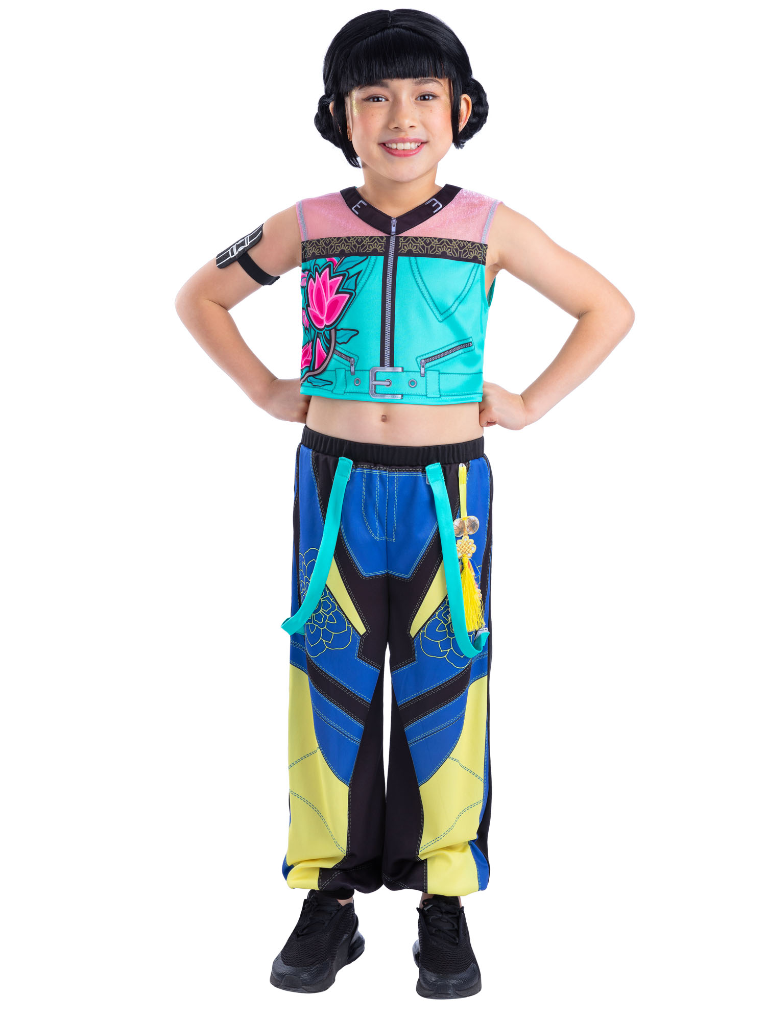 KPop Demon Hunters Verkleedpak Zoey Core L 11-13 Jaar - Top/Broek & Armband