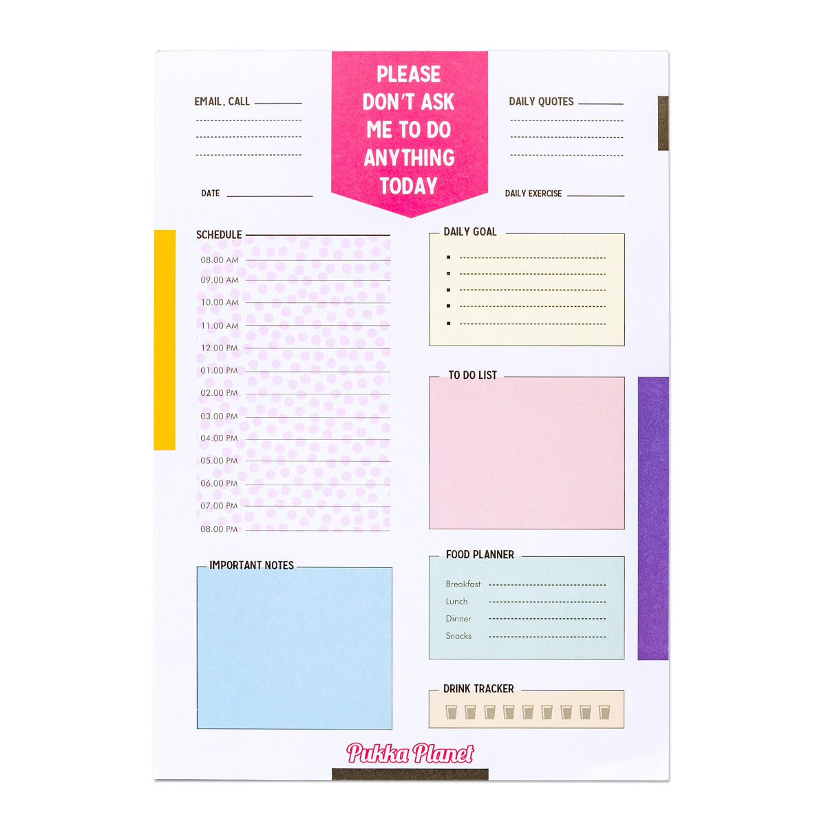 Pukka Pad Dagplanner Pastelgroen 60 vellen 25x19 cm