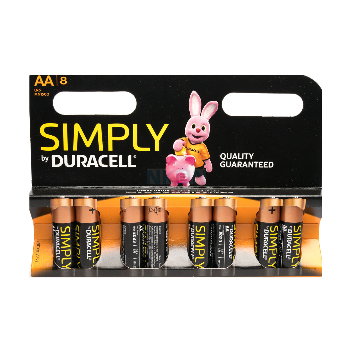Duracell Simply AA Batterij 8 stuks LR06, MN1500 alkaline batterijen 1.5 V.
