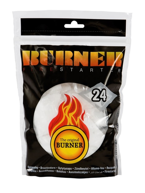 BURNER FIRESTARTER ZAKJE - 24 STUKS