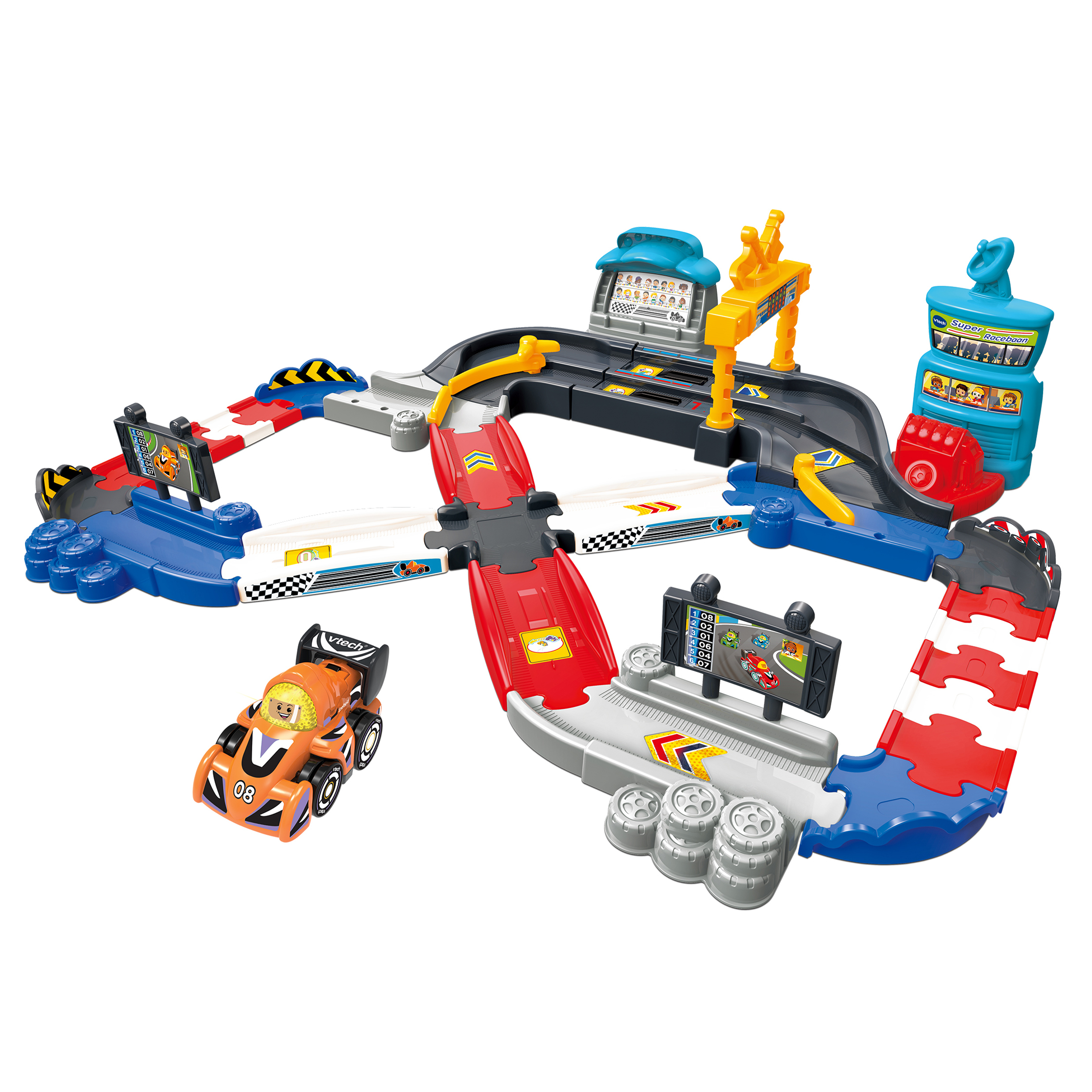 VTech Toet Toet Auto's Raceauto - Super Racebaan met Senn Snelheid