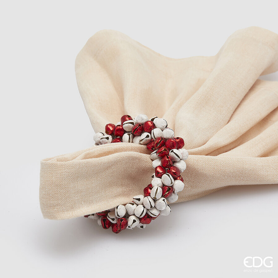 EDG Servetring Campanelli White/Red 8cm